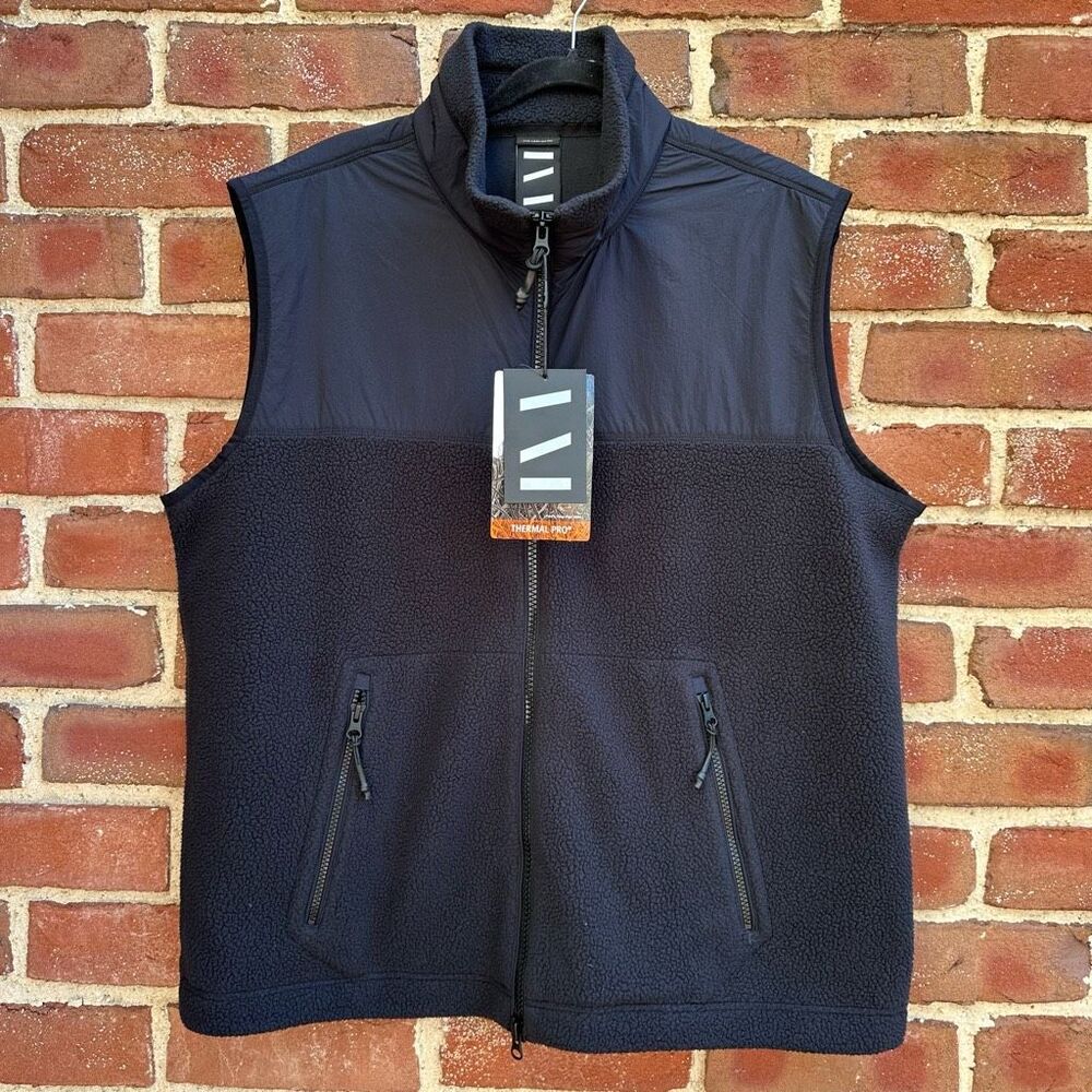 The Very Warm $125 Fleece Vest Black Men’s XL NWT
